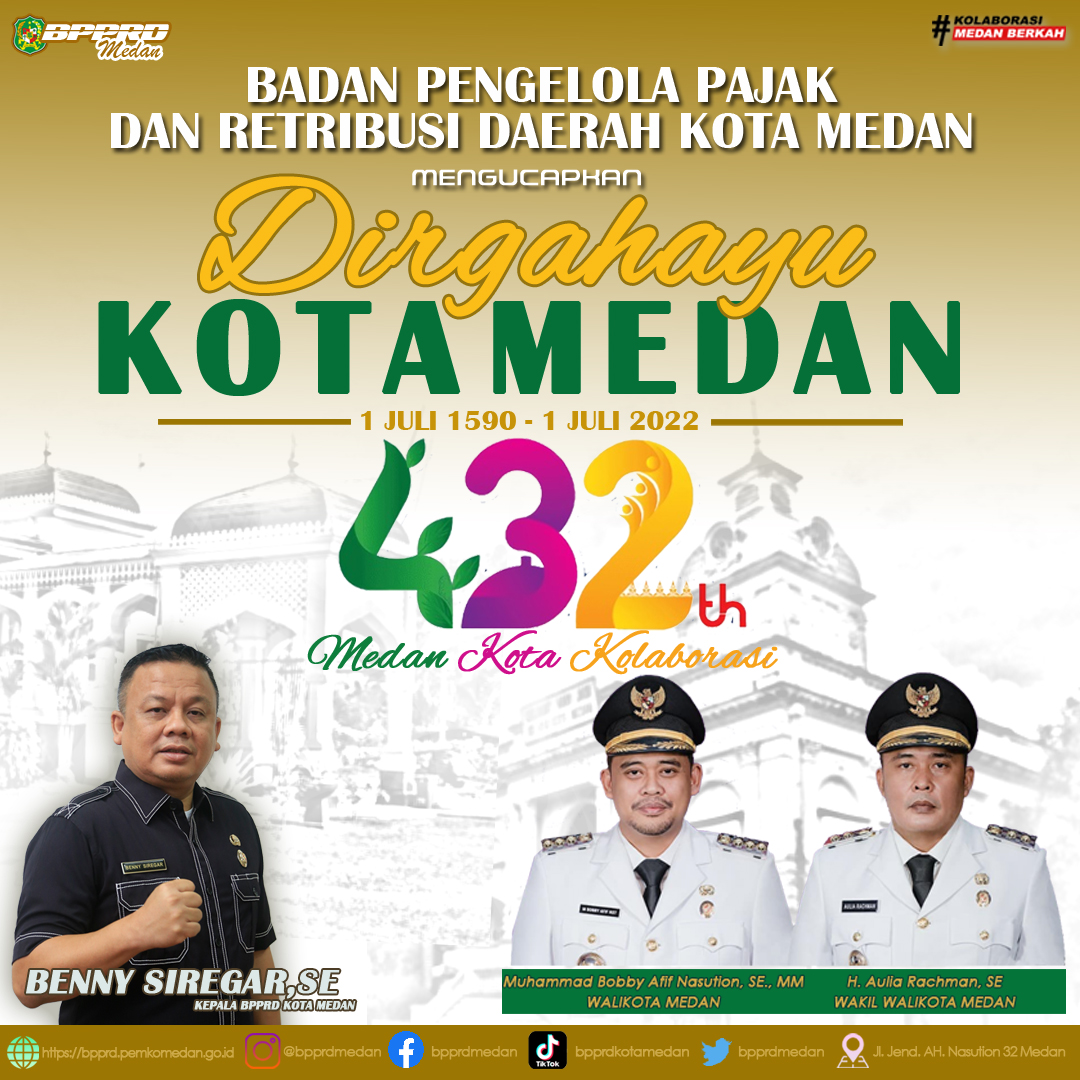 DIRGAHAYU KOTA MEDAN KE-432 TAHUN